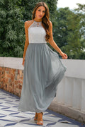 The Hills Nashville Madison Women's Wedding Guest Halter Maxi Dress