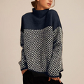 Haven Beck Aderline Herringbone Knit Sweater Women's Relaxed Fit